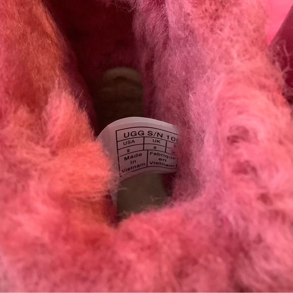 Ugg Uggs Bailey bow toddler girls cerise hot pink fuchsia boots size 9 - Picture 5 of 7